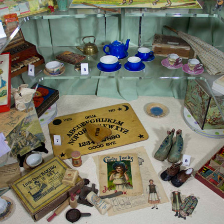 Assortment of antique toys