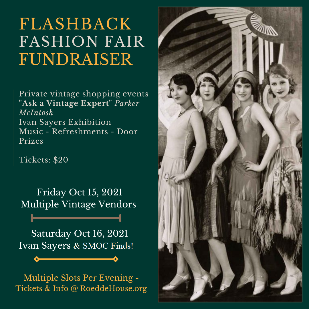 Flashback Fashion Fair Fundraiser Poster