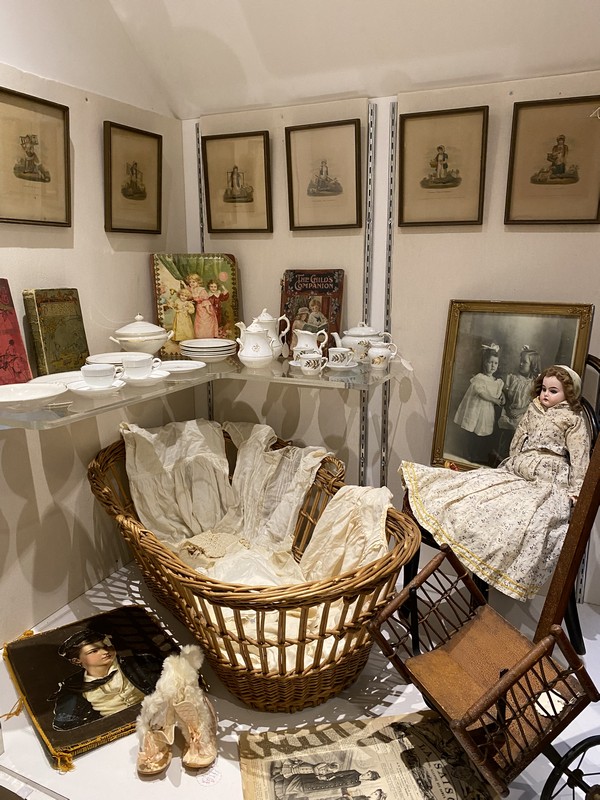 Victorian Childhood Collectibles display