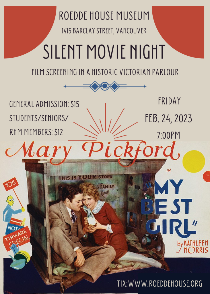 Movie at the Museum: My Best Girl - ROEDDE HOUSE MUSEUM Movie Night Feb 2023