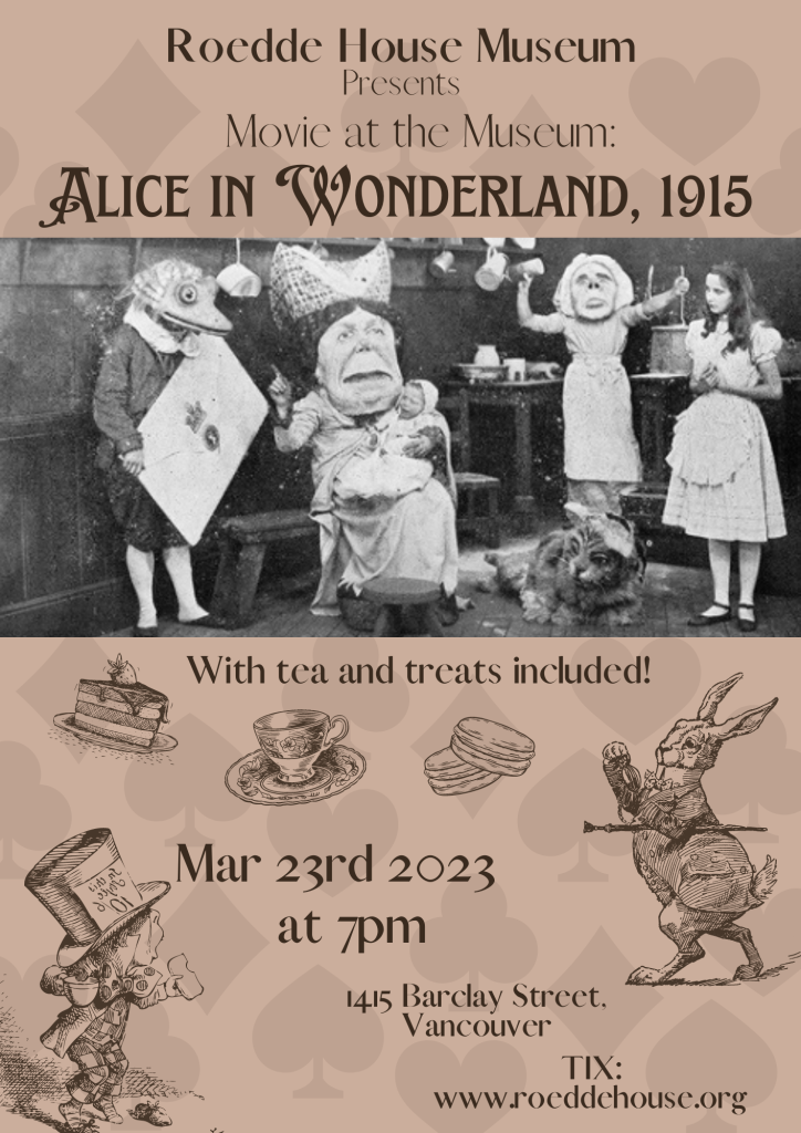Movie at the Museum: Alice in Wonderland - ROEDDE HOUSE MUSEUM Alice In Wonderland Movie Mar 2023