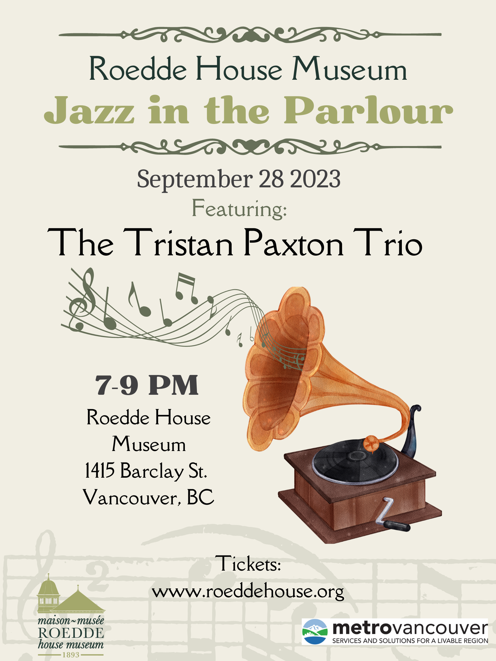 May 2023 Jazz in the Parlour Poster 2