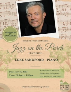 Jazz in the Parlour 2024 to 2025