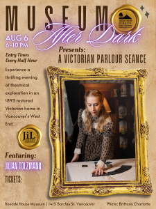 Collections Room Restoration - ROEDDE HOUSE MUSEUM Museum After Dark Victorian Parlour Seance