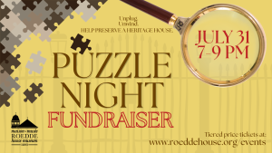 Collections Room Restoration - ROEDDE HOUSE MUSEUM Puzzle Night P